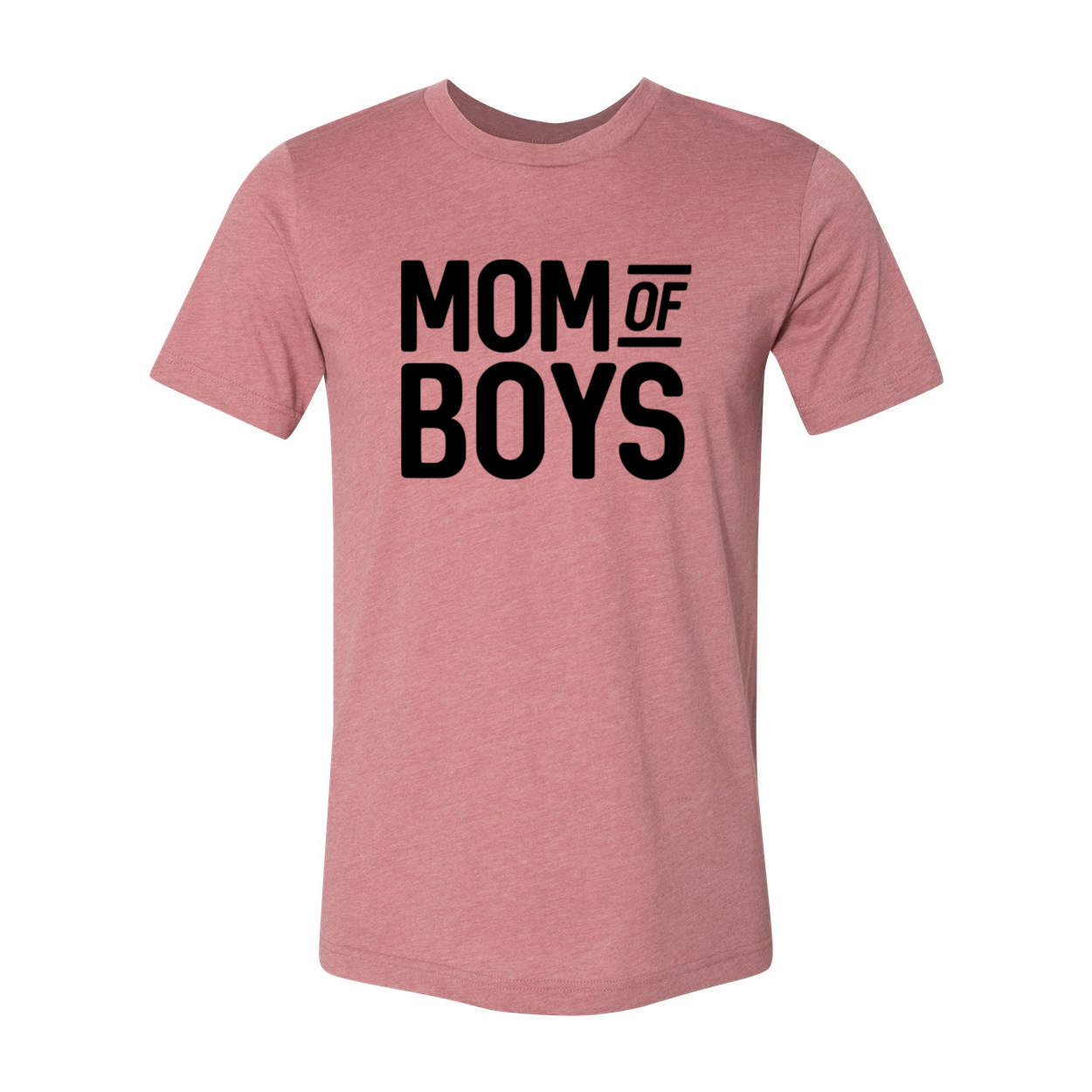 Mom Of Boys Shirt in various colors, showcasing its comfortable fit and stylish design.