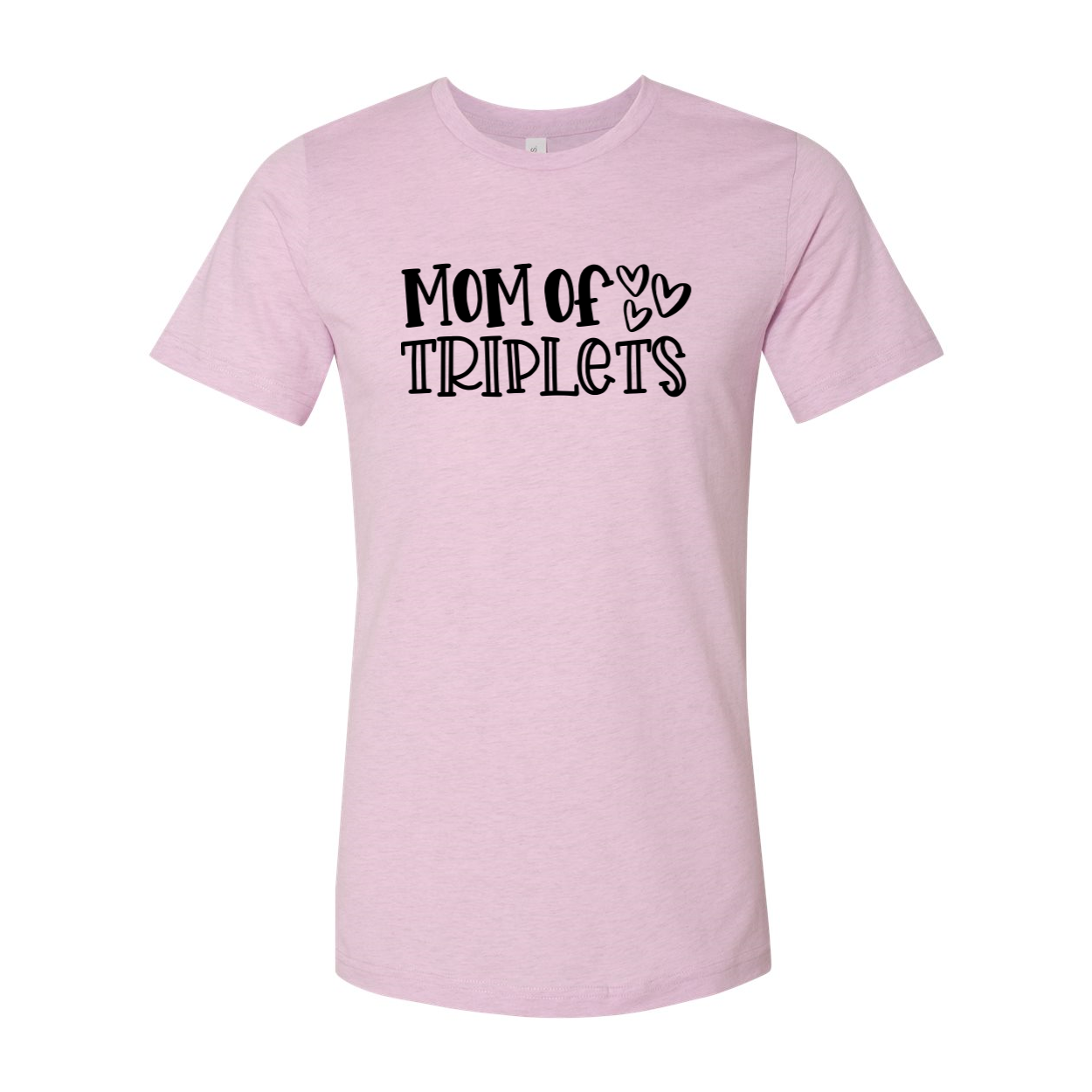 Mom Of Triplets Shirt in various colors, showcasing its soft fabric and stylish design.