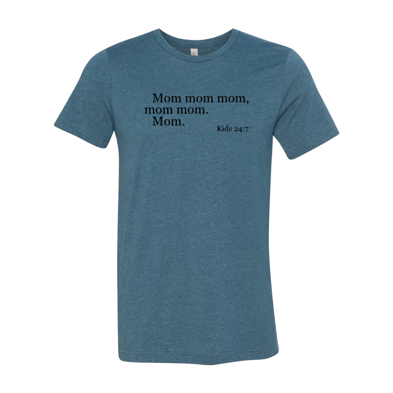 A stylish unisex Mom Shirt made from soft ring spun cotton, available in multiple colors and sizes.