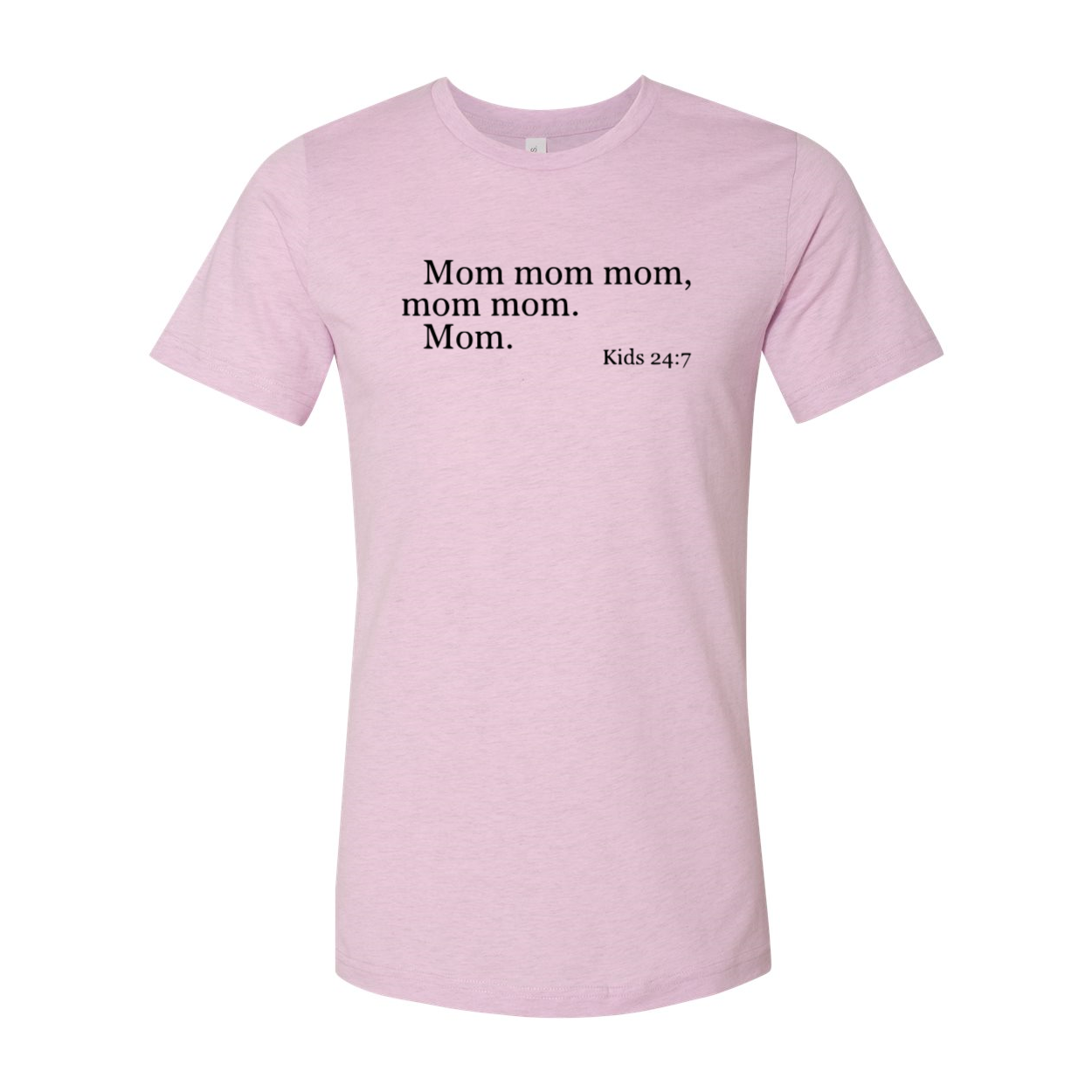 A stylish unisex Mom Shirt made from soft ring spun cotton, available in multiple colors and sizes.