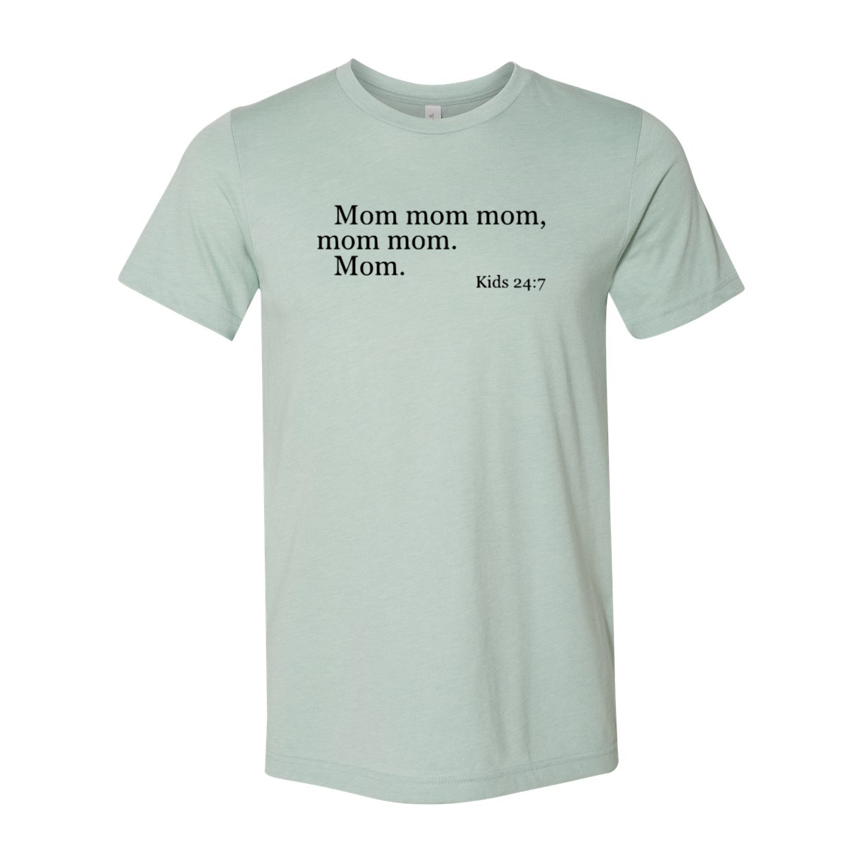 A stylish unisex Mom Shirt made from soft ring spun cotton, available in multiple colors and sizes.