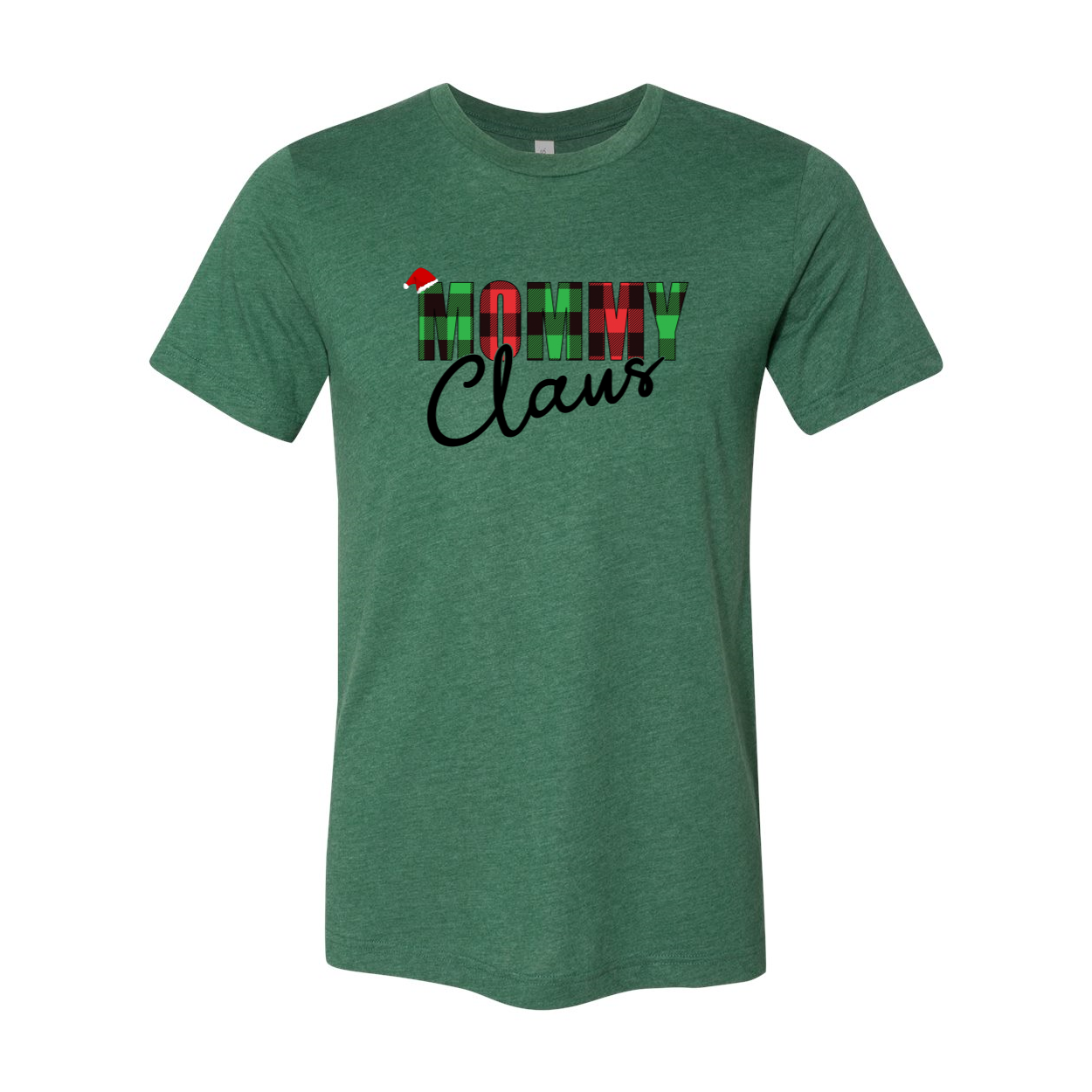 Mommy Claus Shirt in various colors, showcasing its soft fabric and stylish design, perfect for holiday celebrations.