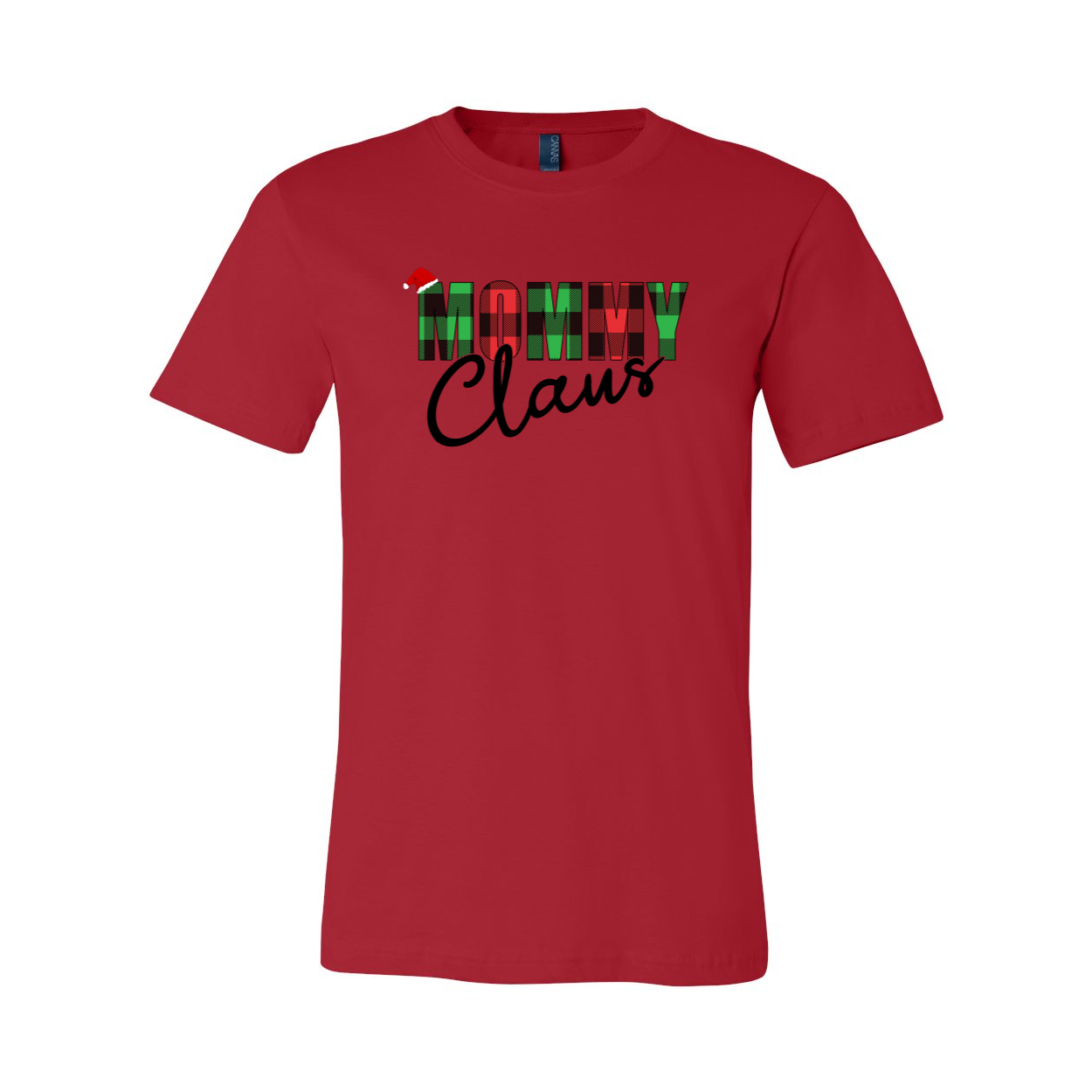 Mommy Claus Shirt in various colors, showcasing its soft fabric and stylish design, perfect for holiday celebrations.