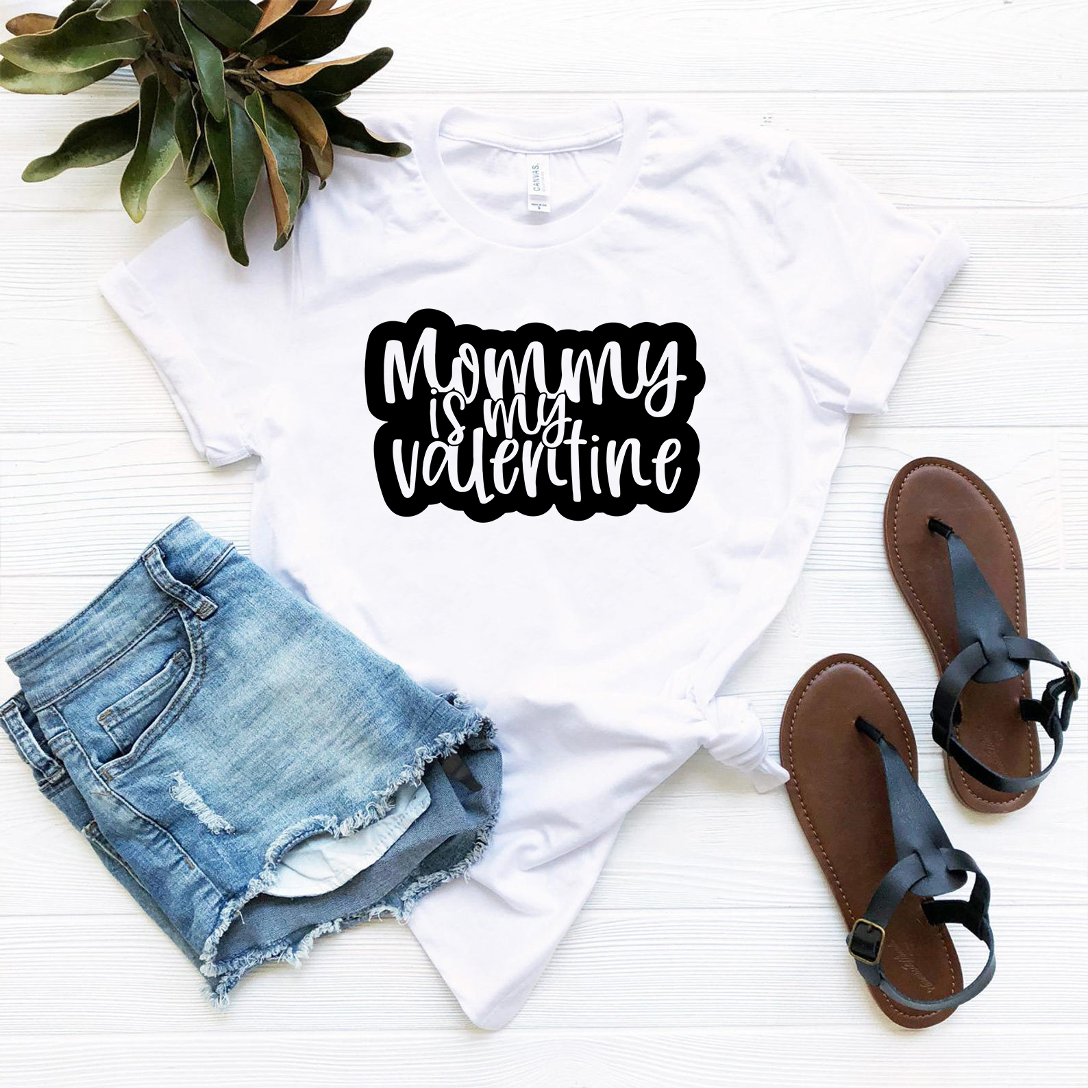 Mommy Is My Valentine Shirt in various colors, showcasing its soft fabric and stylish design.