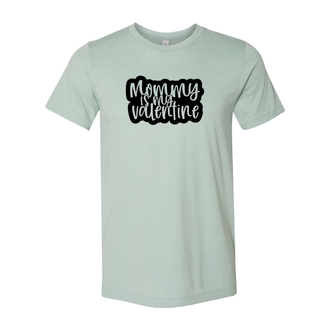 Mommy Is My Valentine Shirt in various colors, showcasing its soft fabric and stylish design.