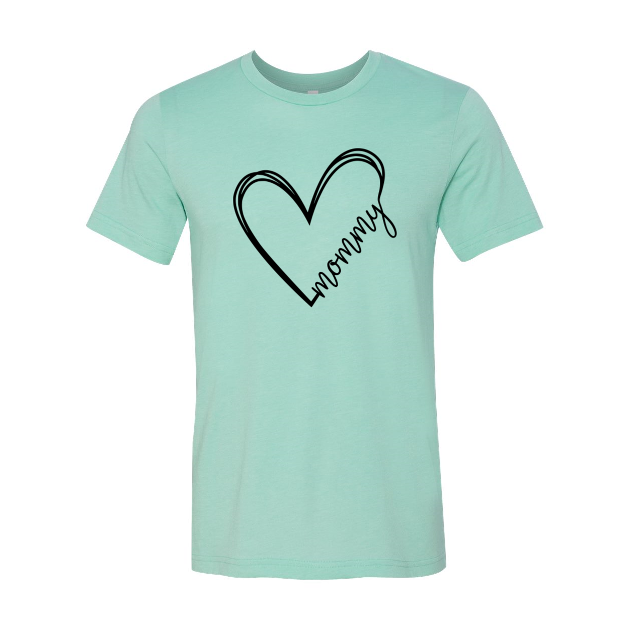 A stylish unisex Mommy Shirt made from soft ring spun cotton, available in multiple colors and sizes.