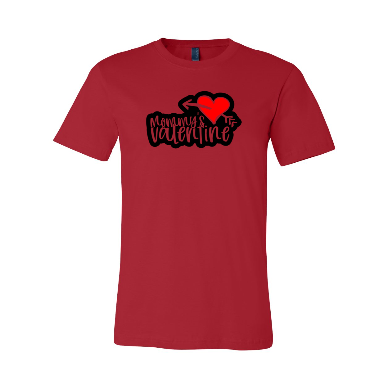 Mommy's Valentine Shirt in various colors, showcasing its comfortable fit and stylish design.