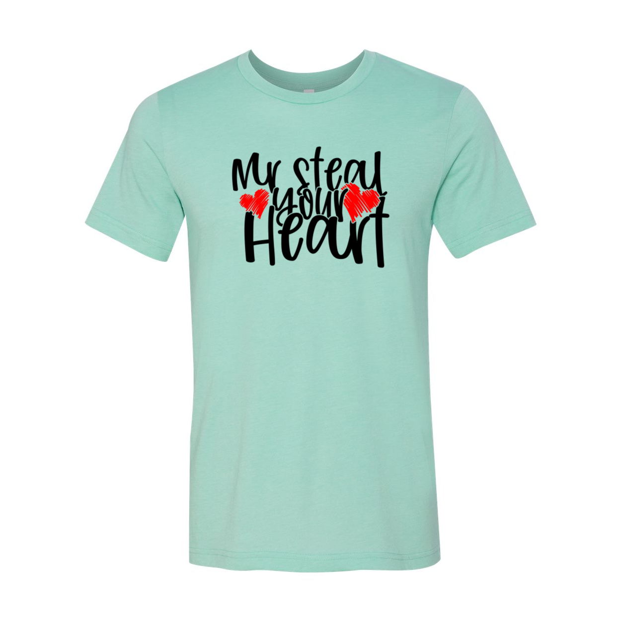 Mr Steal Your Heart Shirt in various colors, showcasing its soft fabric and stylish design.