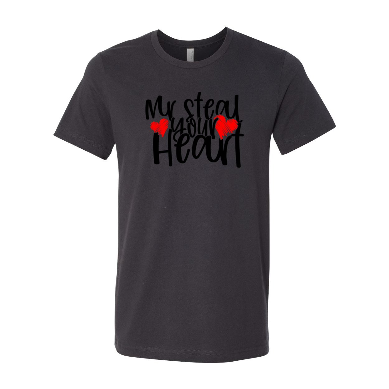 Mr Steal Your Heart Shirt in various colors, showcasing its soft fabric and stylish design.