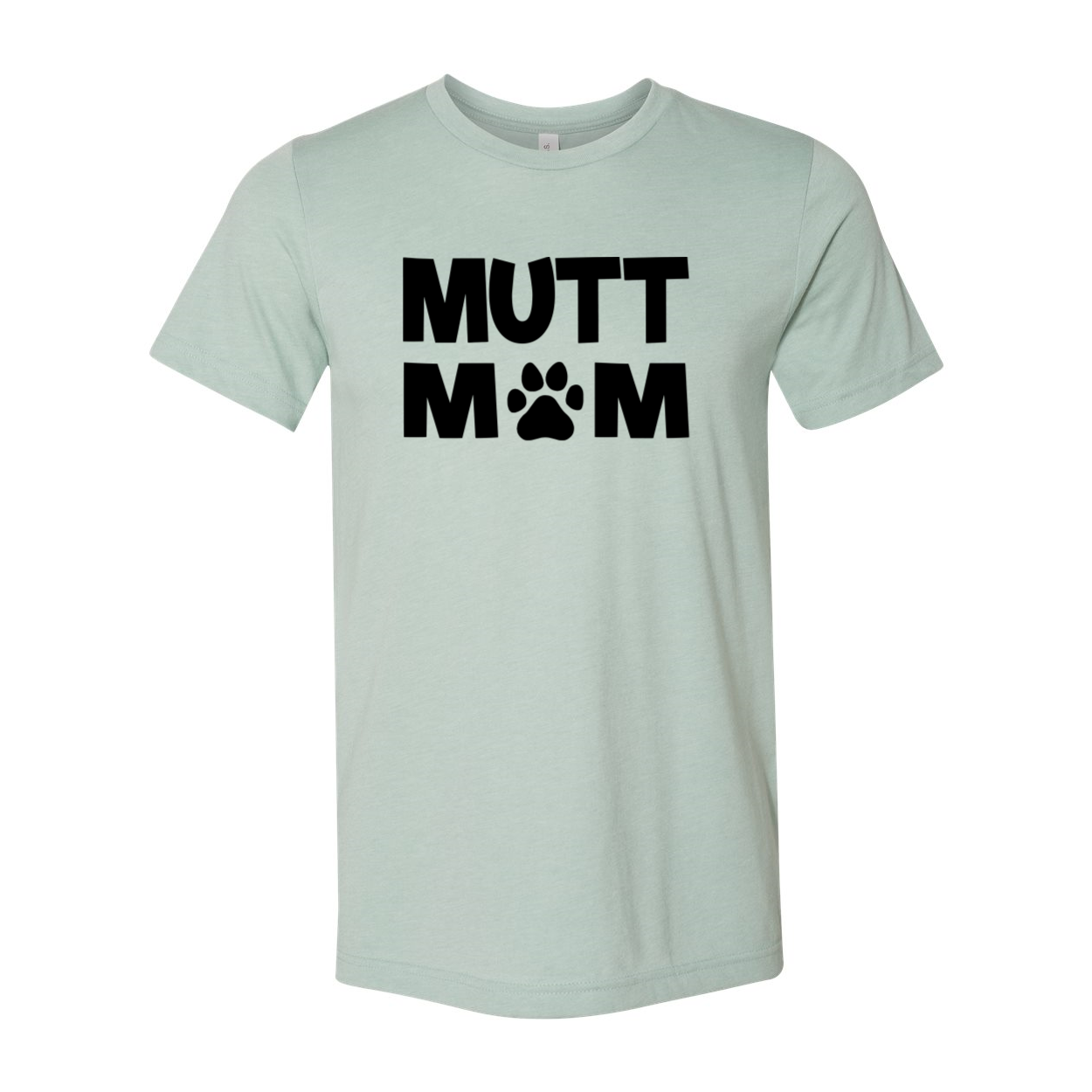 A comfortable unisex Mutt Mom Shirt made from ring spun cotton, featuring a stylish design and available in multiple colors.