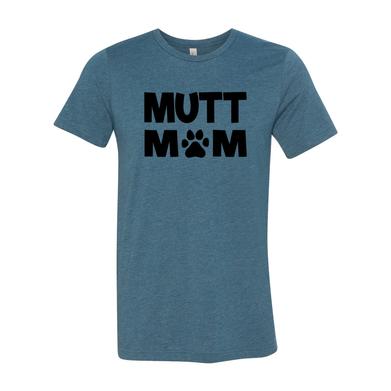 A comfortable unisex Mutt Mom Shirt made from ring spun cotton, featuring a stylish design and available in multiple colors.