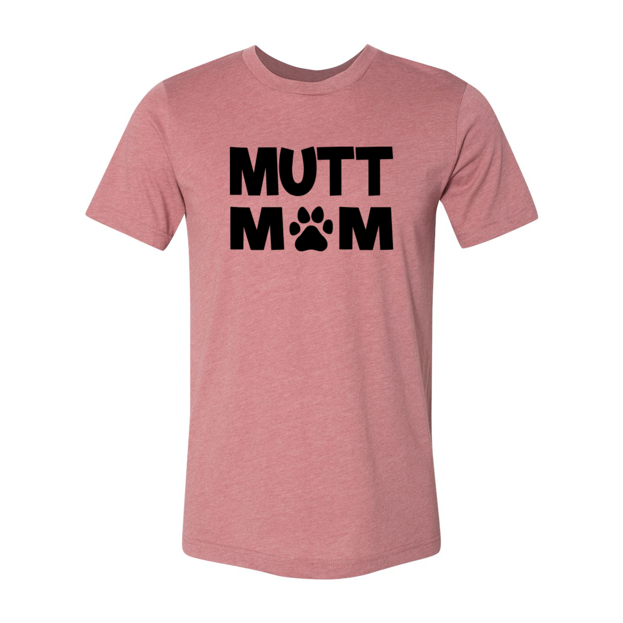 A comfortable unisex Mutt Mom Shirt made from ring spun cotton, featuring a stylish design and available in multiple colors.