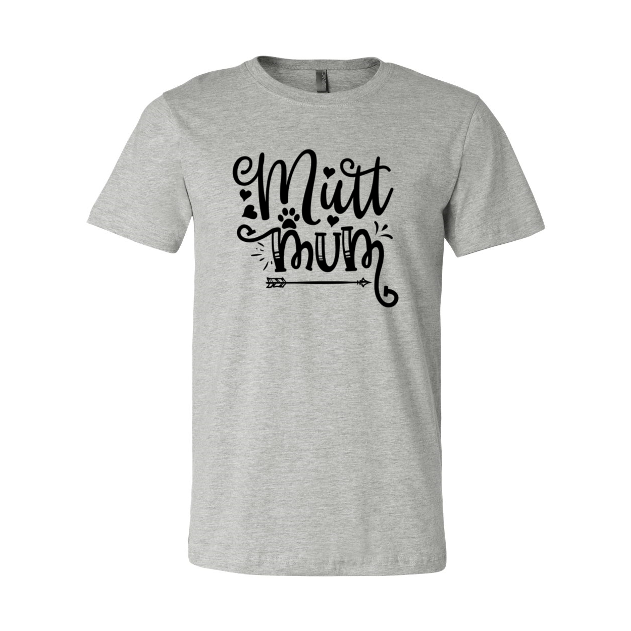 Mutt Mum Shirt displayed in multiple colors, showcasing its unisex design and soft fabric.