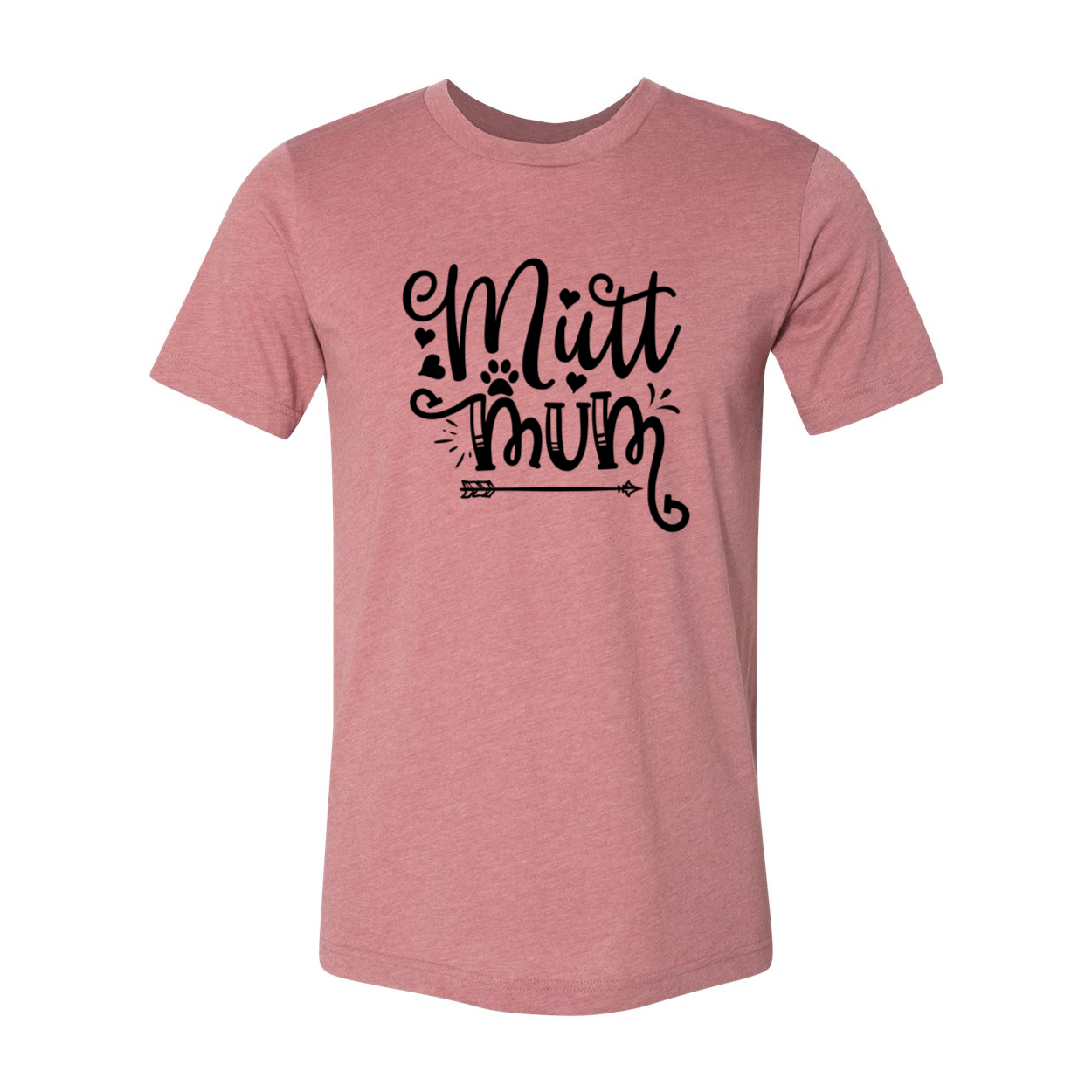 Mutt Mum Shirt displayed in multiple colors, showcasing its unisex design and soft fabric.