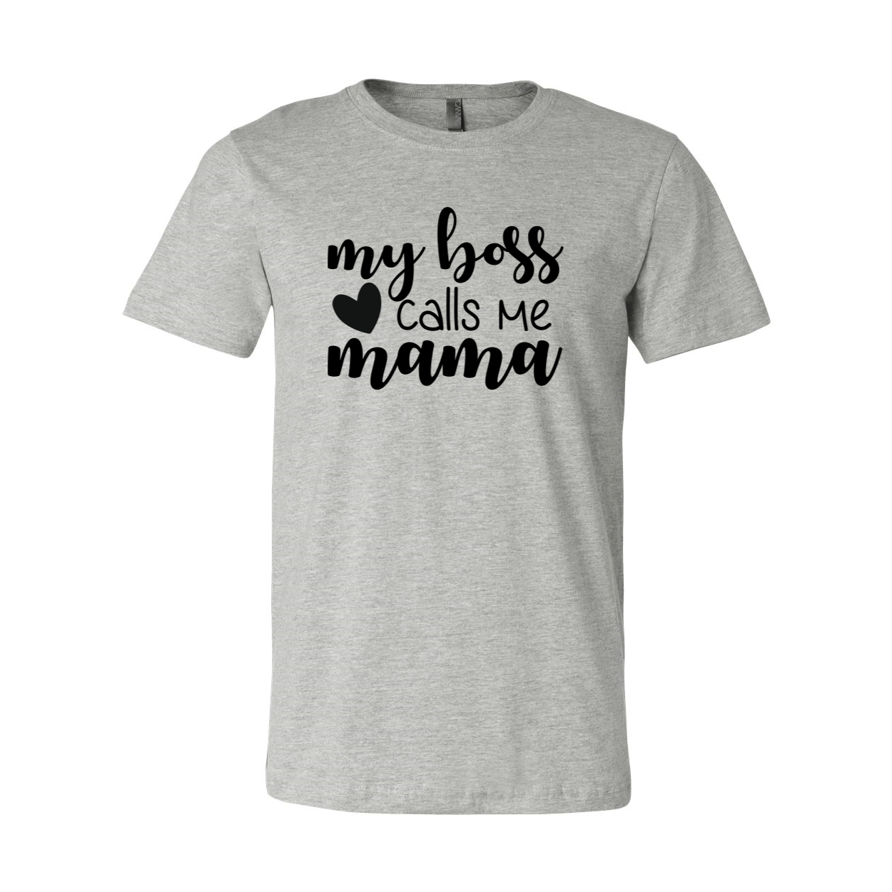 Unisex My Boss Calls Me Mama Shirt in various colors, showcasing its soft fabric and stylish design.