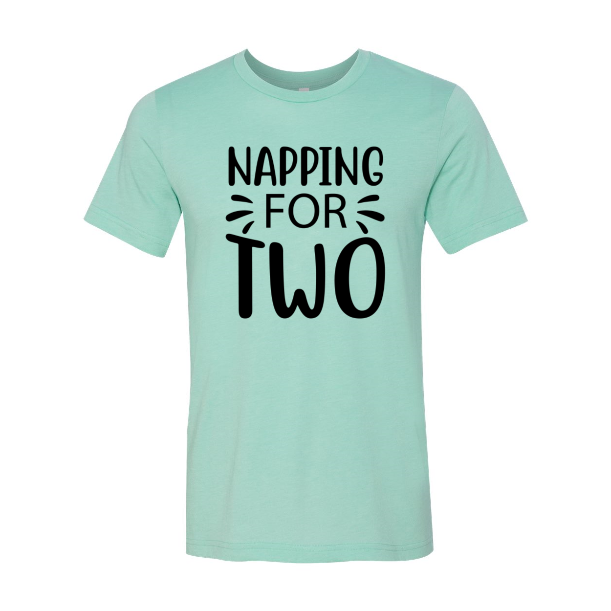 A comfortable unisex Napping For Two Shirt made from soft ring spun cotton, available in various colors and sizes.