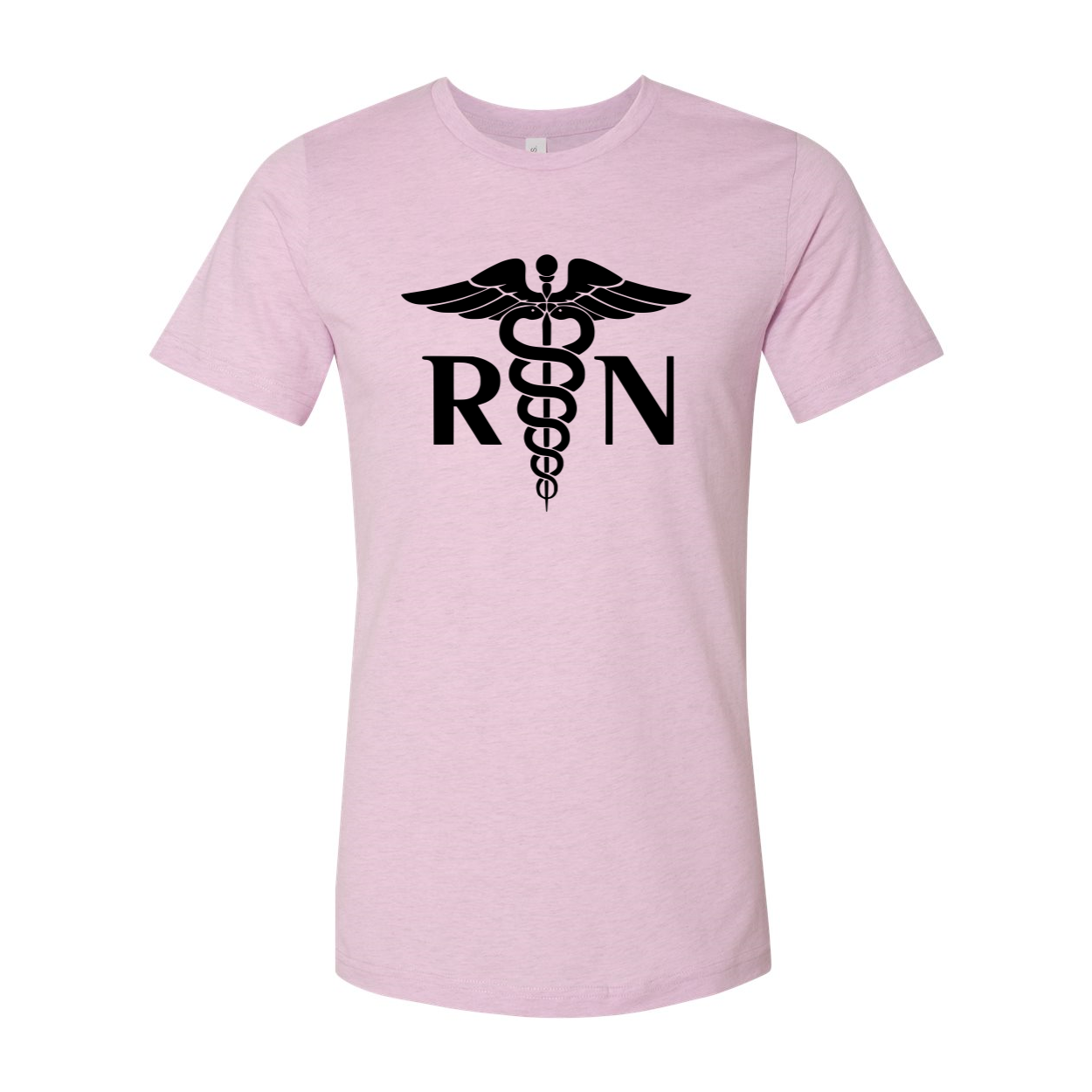 Unisex Nurse RN Shirt in various colors, showcasing soft ring spun cotton fabric and modern design.