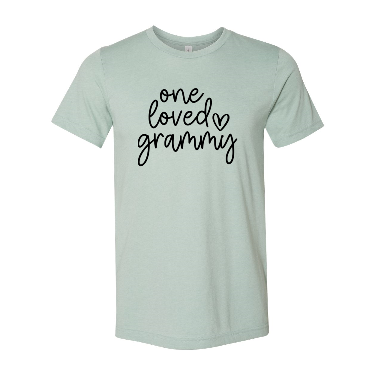 One Loved Grammy Shirt in various colors, showcasing its soft fabric and stylish design.