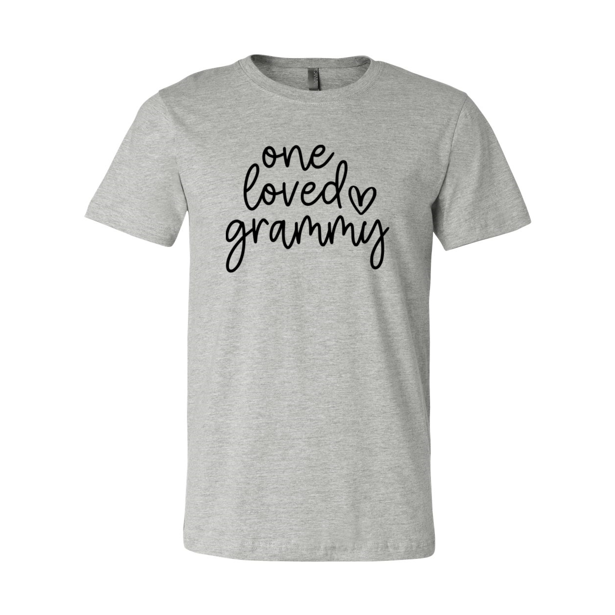 One Loved Grammy Shirt in various colors, showcasing its soft fabric and stylish design.