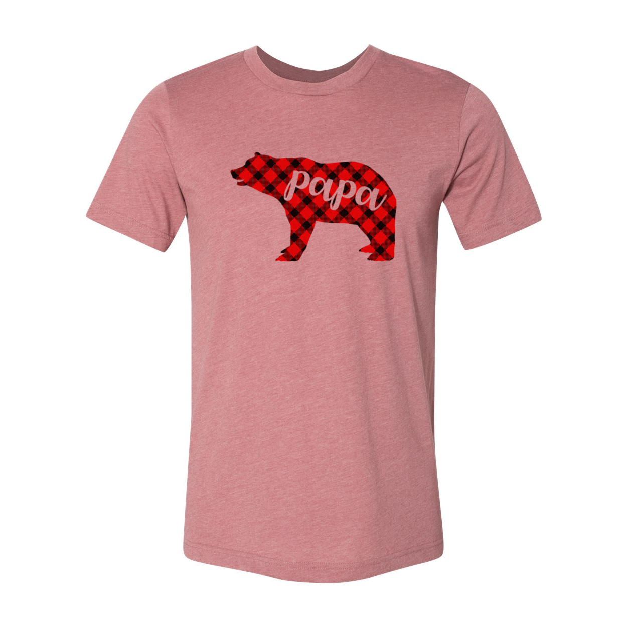 A stylish unisex Papa Bear Shirt made from soft ring spun cotton, available in multiple colors and sizes.