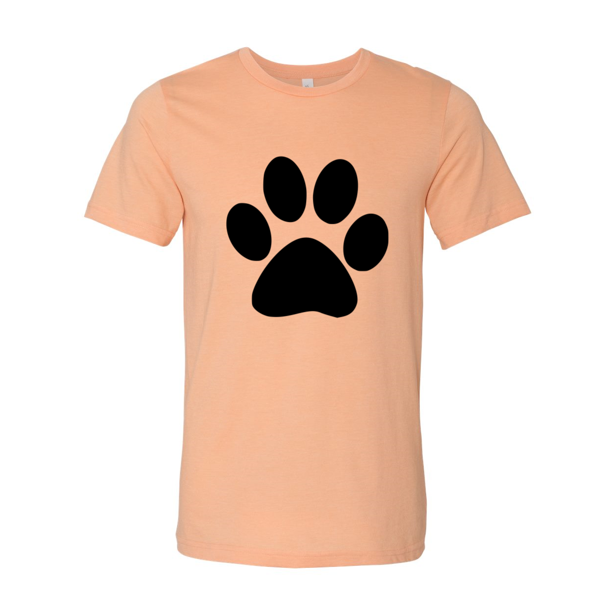 A stylish unisex Pawprint Shirt made from soft ring spun cotton, available in various colors and sizes.