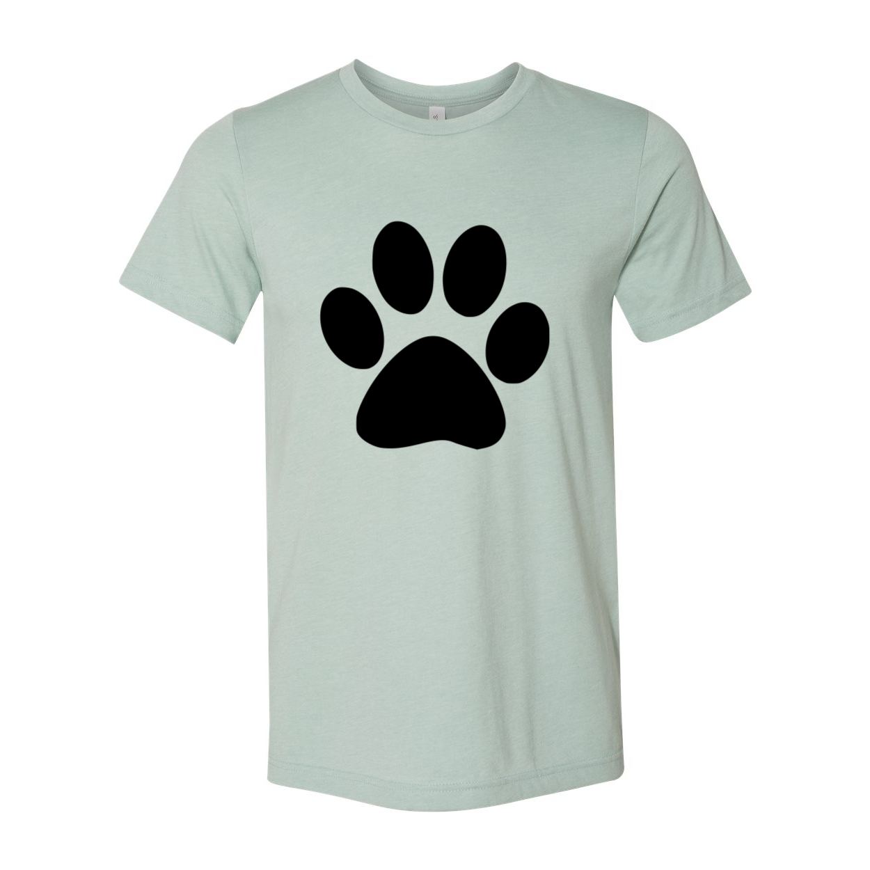 A stylish unisex Pawprint Shirt made from soft ring spun cotton, available in various colors and sizes.