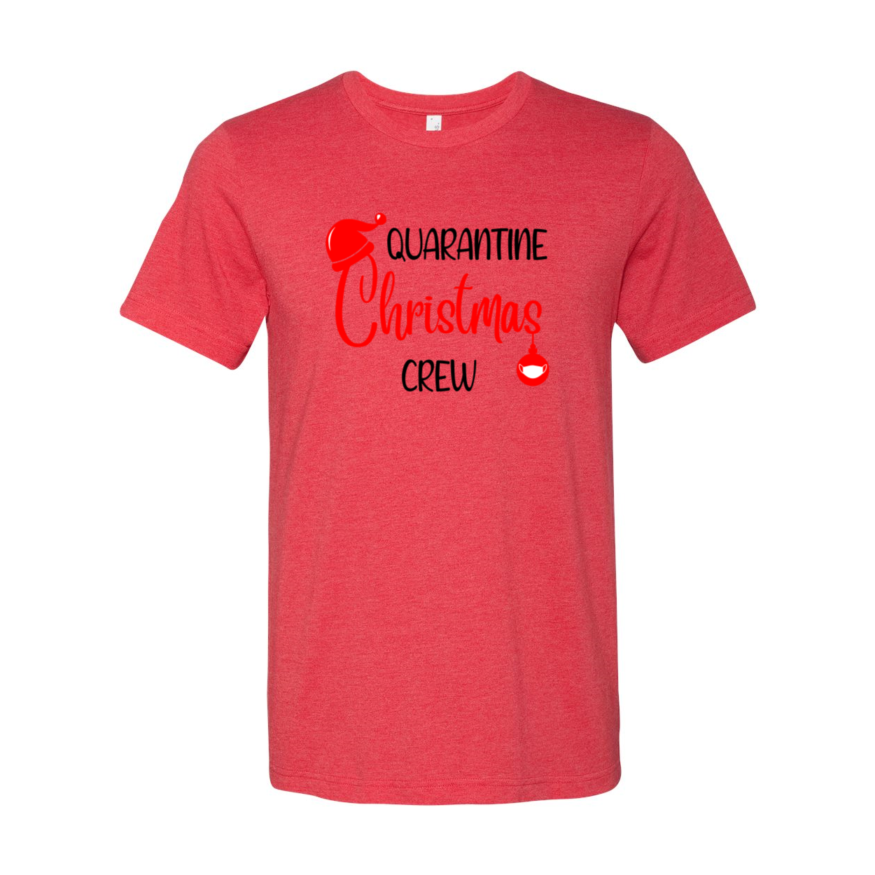 A festive Quarantine Christmas Crew Shirt in various colors, showcasing its soft fabric and classic crew neck design.