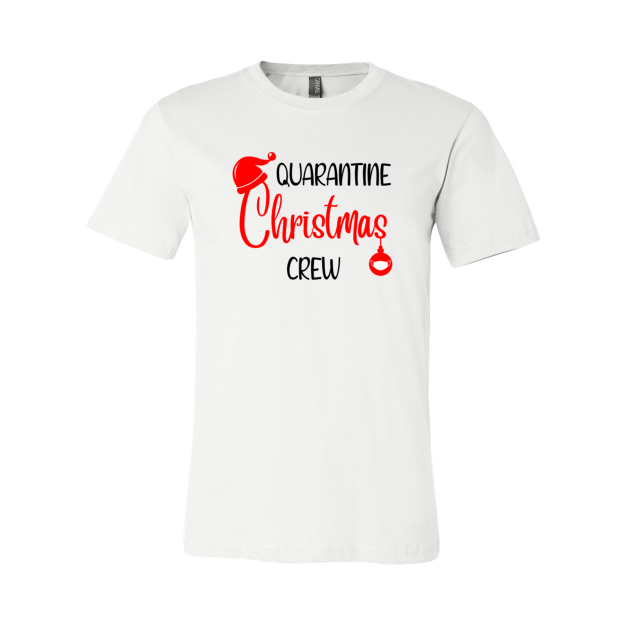 A festive Quarantine Christmas Crew Shirt in various colors, showcasing its soft fabric and classic crew neck design.