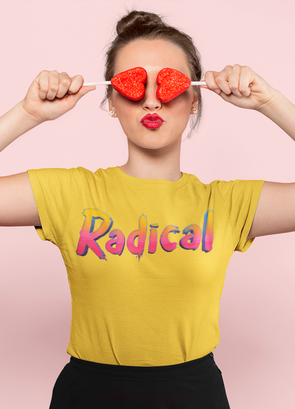 Radical Women T-shirt featuring unique artistic designs on soft ringspun cotton fabric.