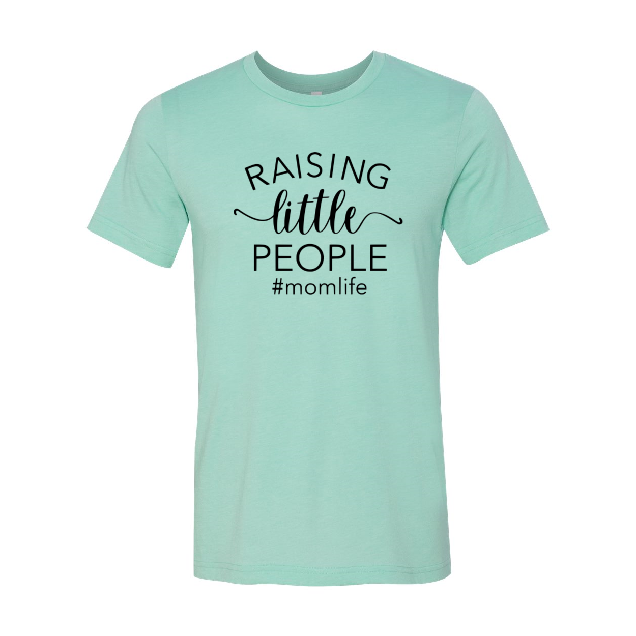 A comfortable unisex Raising Little People Shirt in various colors, showcasing its soft fabric and stylish design.