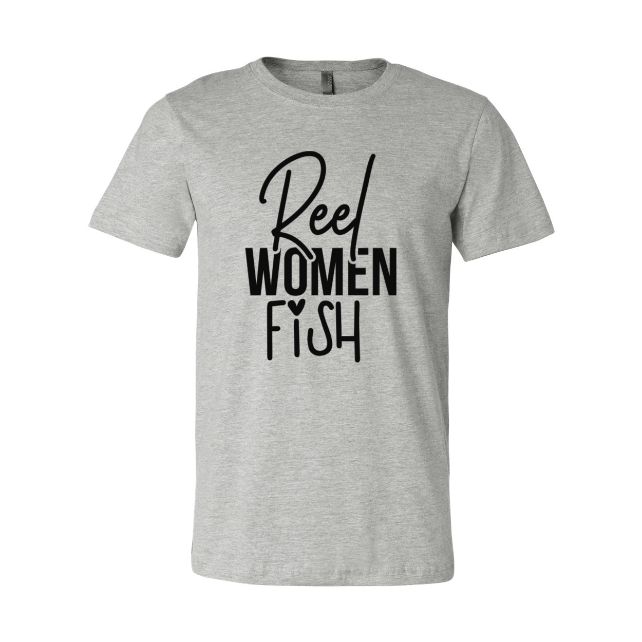 A stylish unisex Reel Women Fish Shirt in various colors, showcasing its soft fabric and modern design.