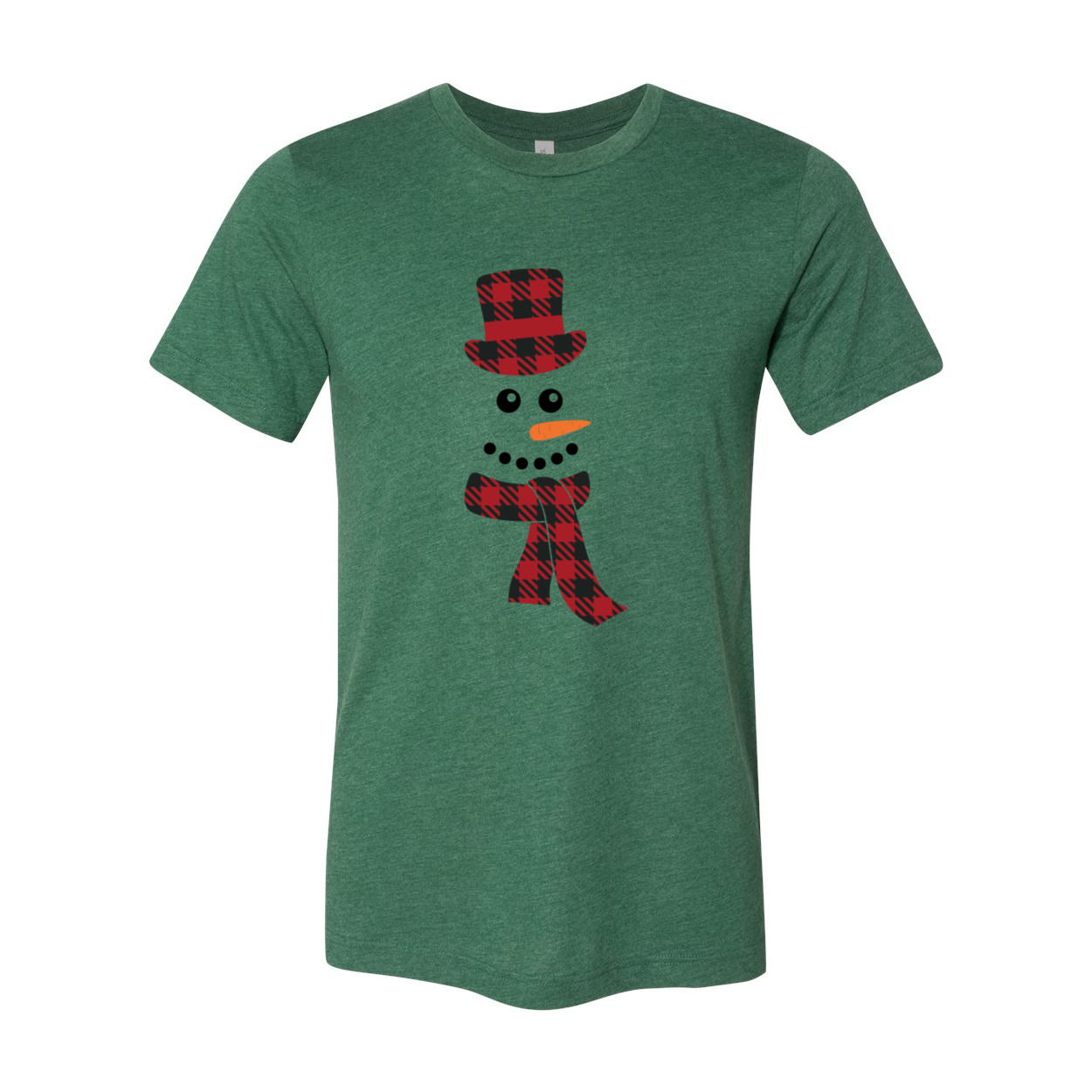 A festive unisex Santa Man Face Shirt featuring a vibrant Santa graphic, made from soft ring spun cotton.