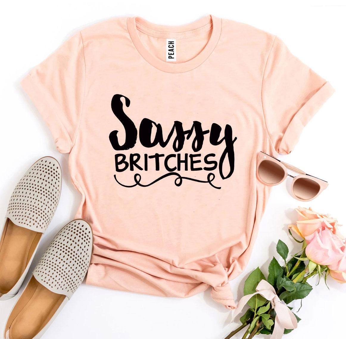 Sassy Britches T-shirt made of premium ring spun cotton with a stylish design and soft textile flex print.