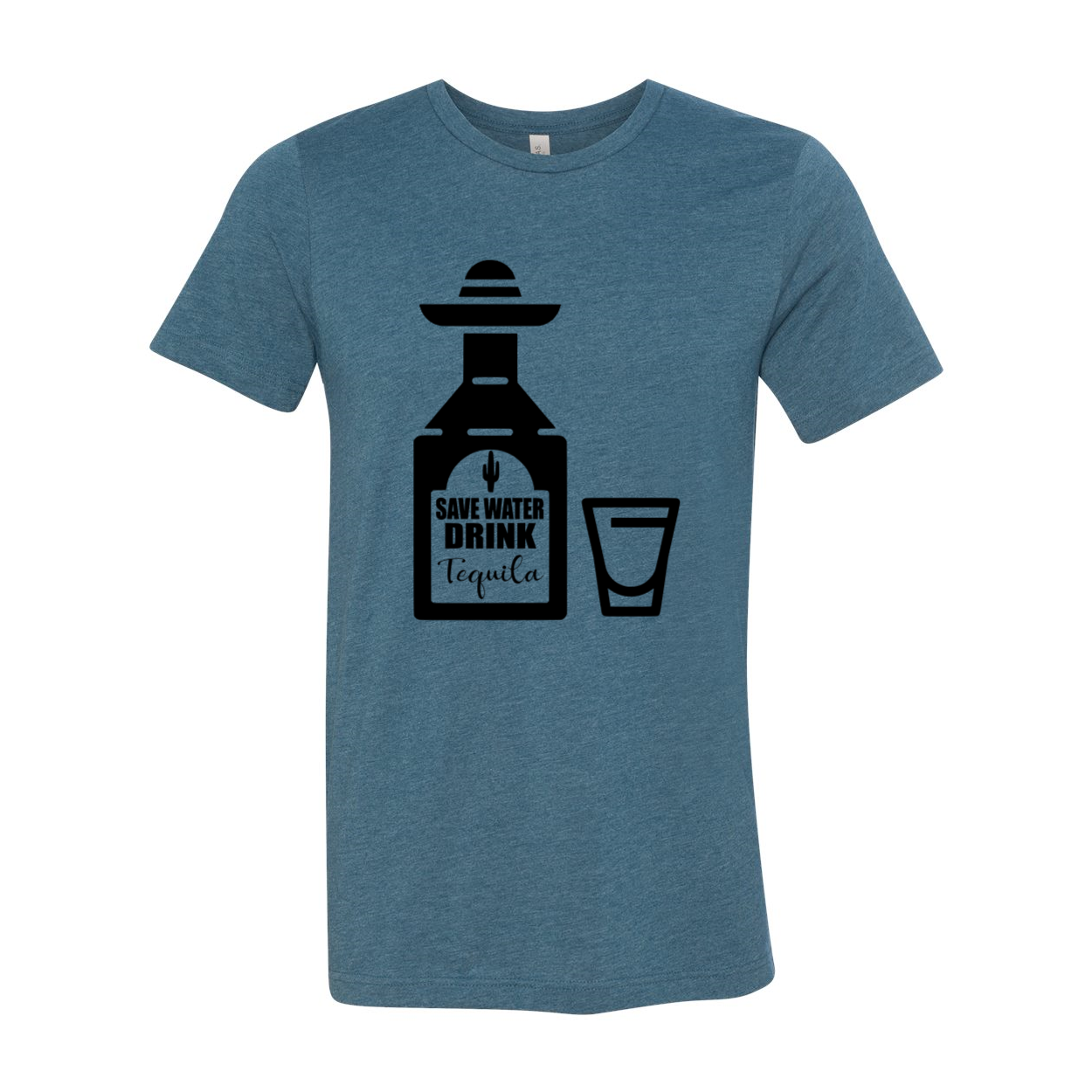 Unisex Save Water Drink Tequila Shirt in various colors, showcasing its soft fabric and stylish design.