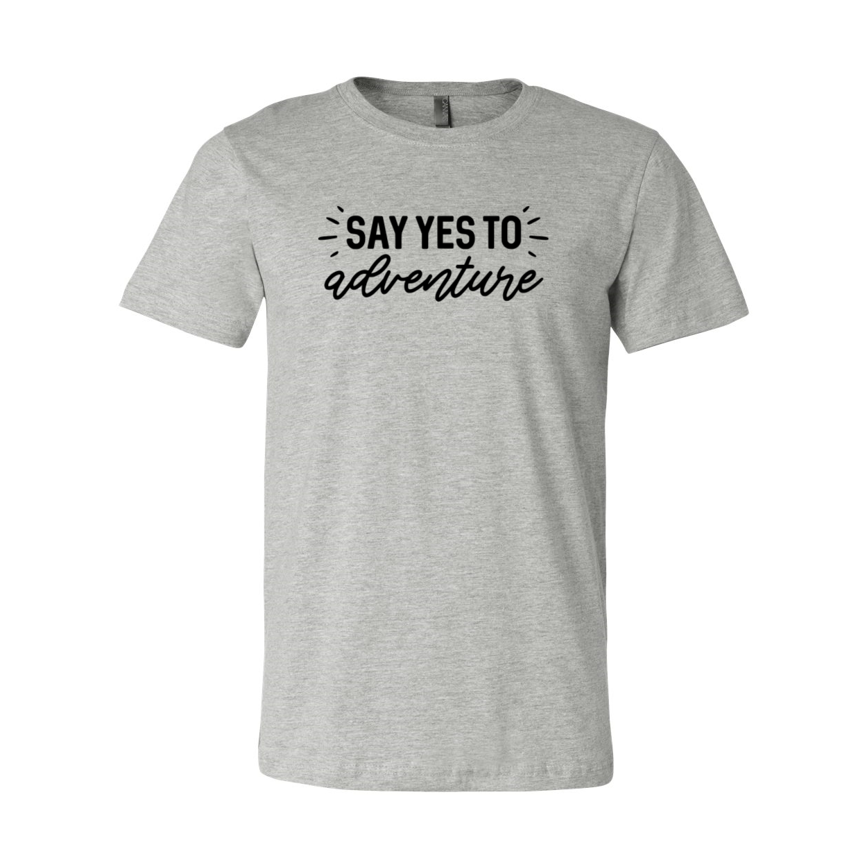 Say Yes To Adventure Shirt in various colors, showcasing its comfortable fabric and stylish design.