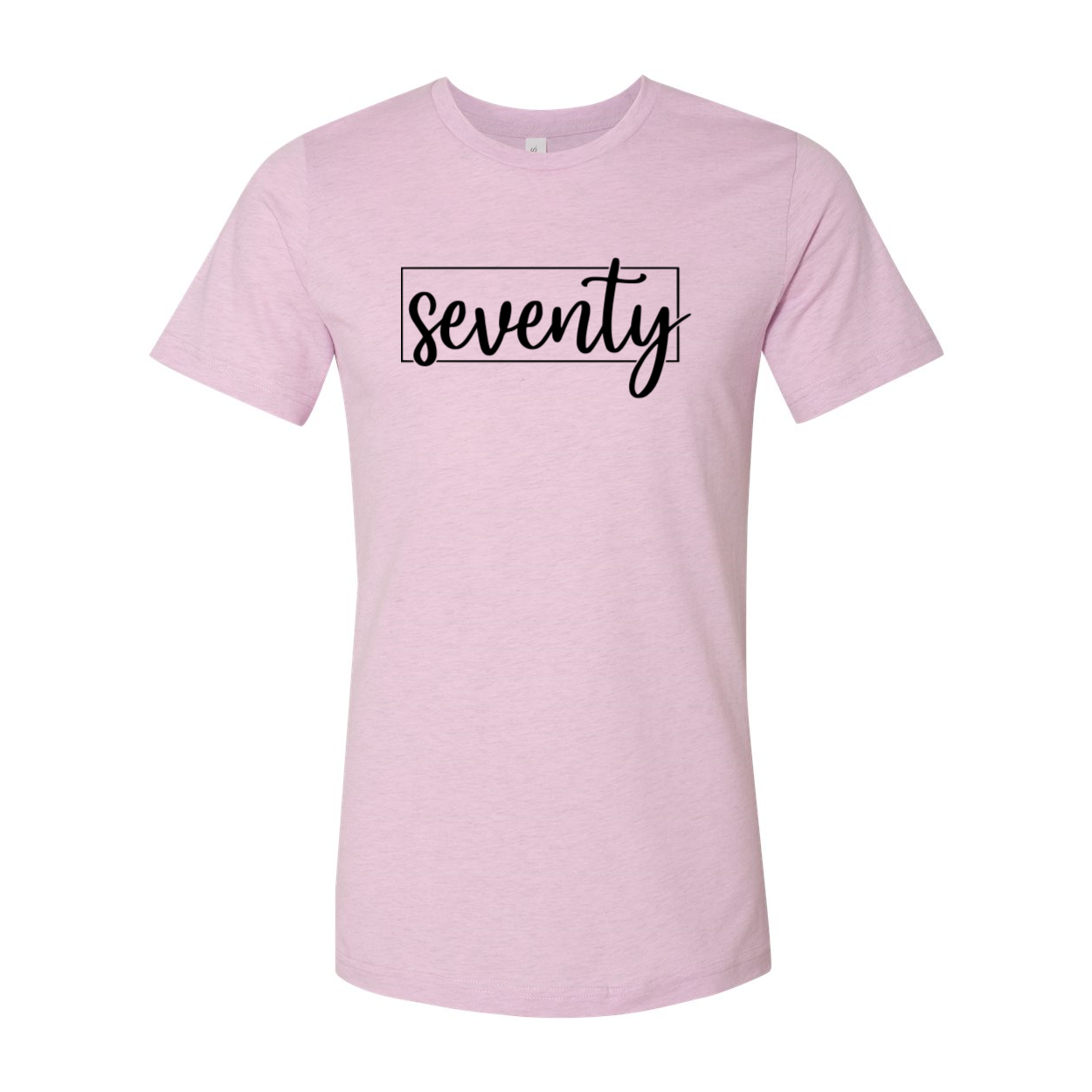 A stylish unisex Seventy Shirt made from soft ring spun cotton, available in multiple colors and sizes.