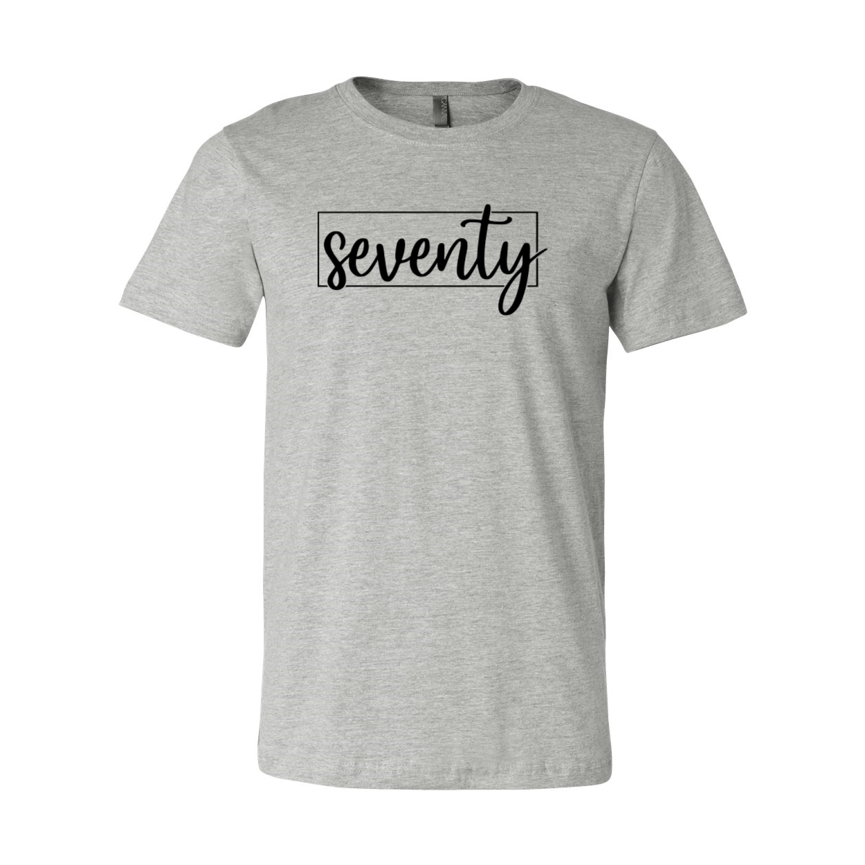 A stylish unisex Seventy Shirt made from soft ring spun cotton, available in multiple colors and sizes.