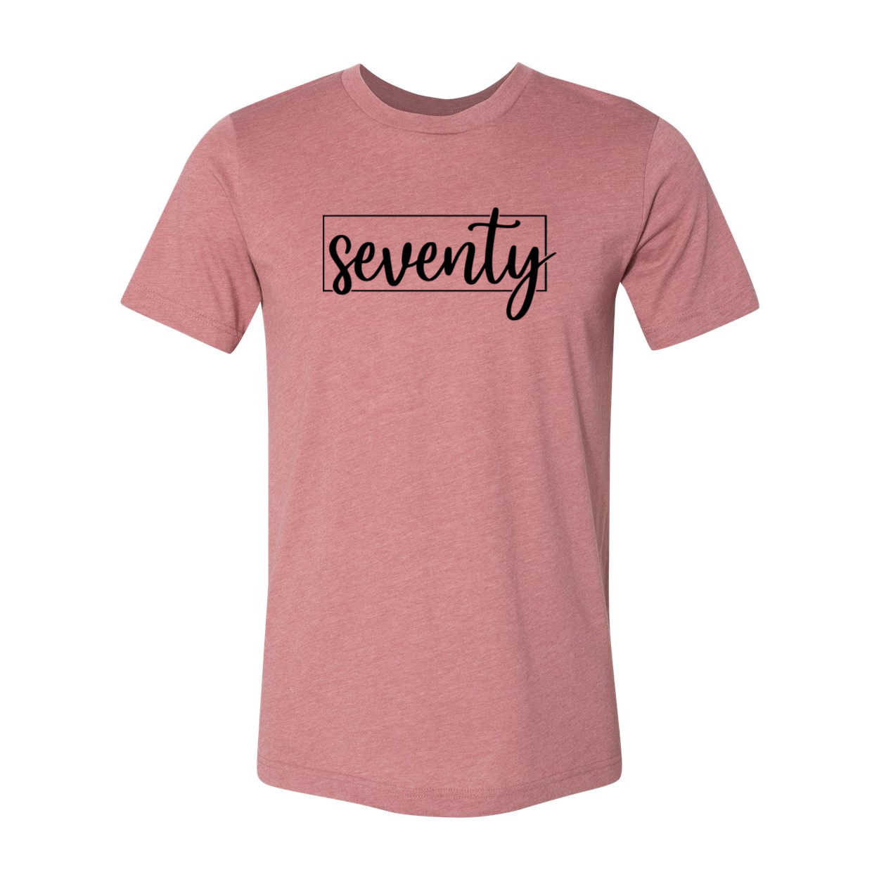 A stylish unisex Seventy Shirt made from soft ring spun cotton, available in multiple colors and sizes.