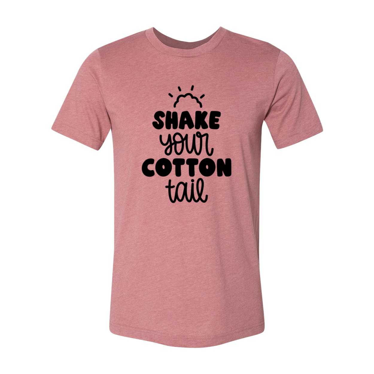 Shake Your Cotton Tail Shirt in various colors, showcasing its soft fabric and stylish design.