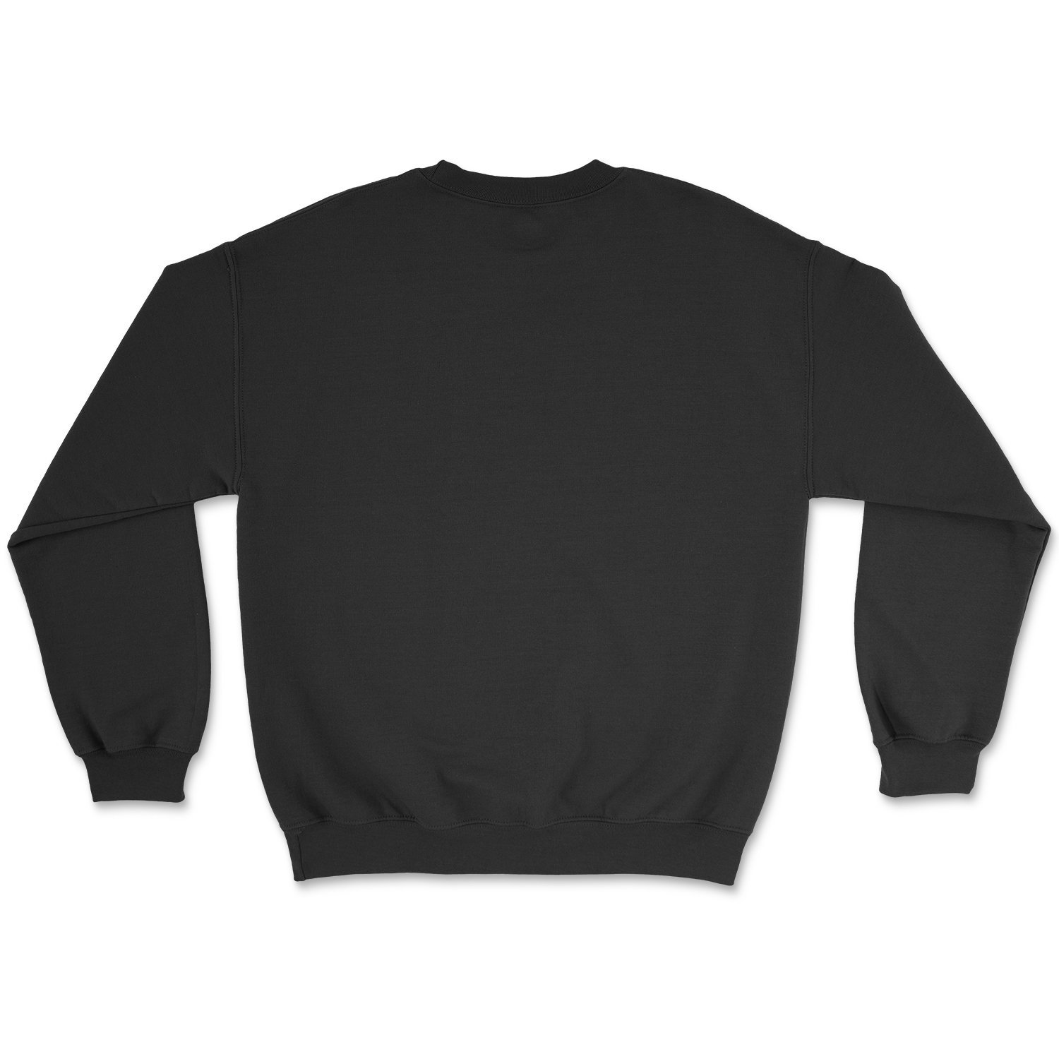 Silhouette Crew Black sweatshirt showcasing a classic fit and soft fabric, perfect for colder months.