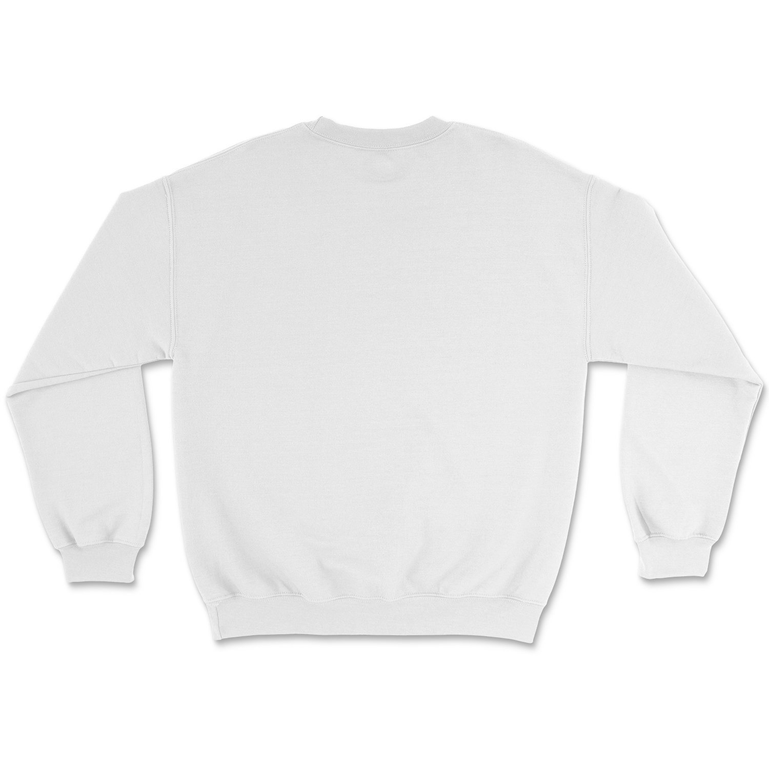 Silhouette Crew White sweatshirt featuring a classic fit and soft fabric, perfect for colder weather.