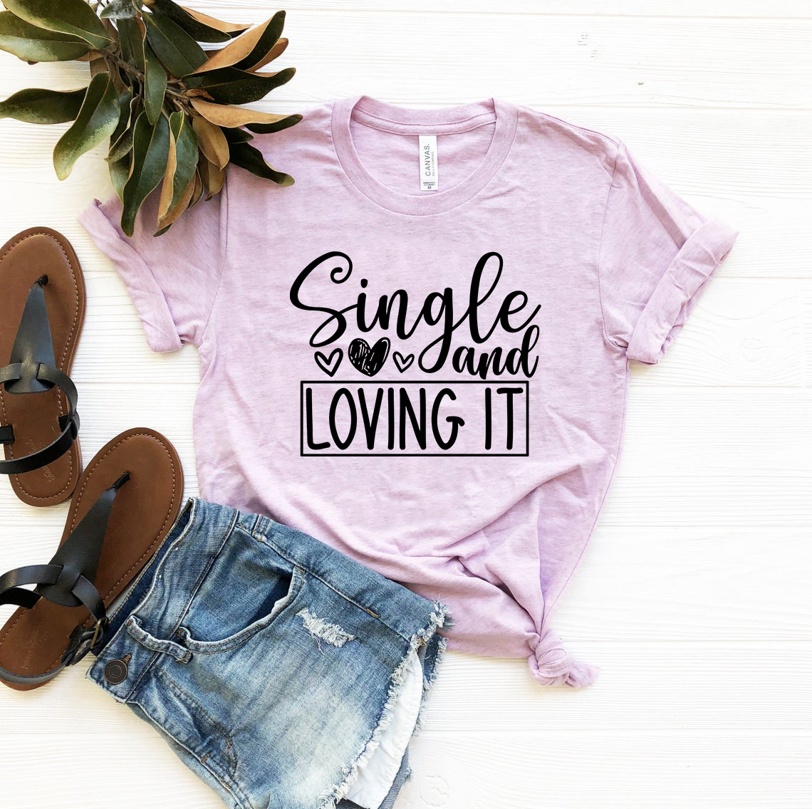 A unisex Simple And Loving It Shirt in various colors, showcasing its soft fabric and modern design.