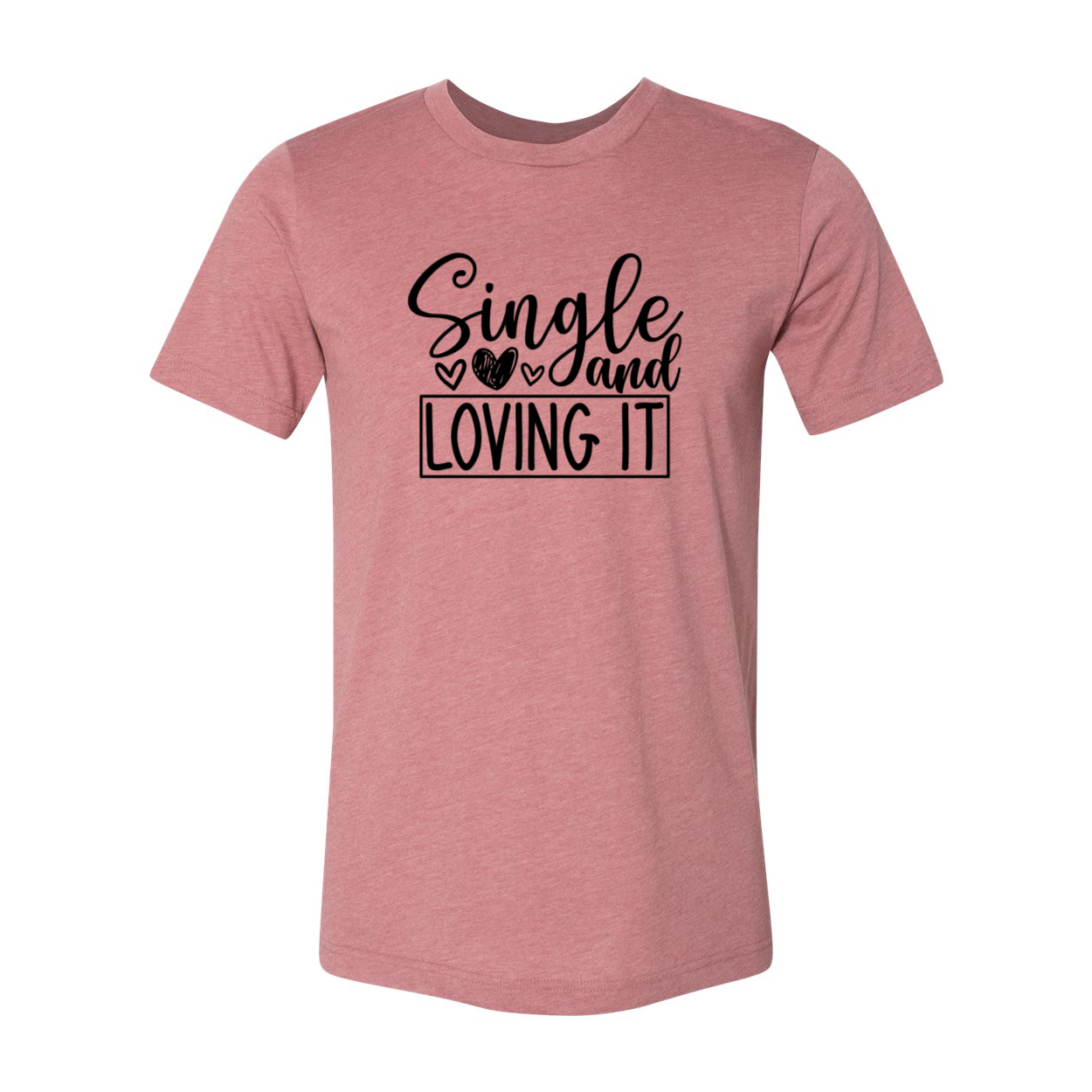 A unisex Simple And Loving It Shirt in various colors, showcasing its soft fabric and modern design.