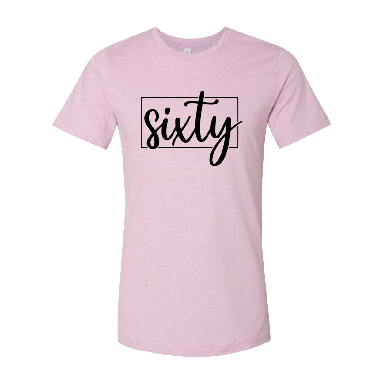 A stylish unisex Sixty Shirt made from soft ring spun cotton, available in multiple colors and sizes, featuring a classic crew neck and short sleeves.