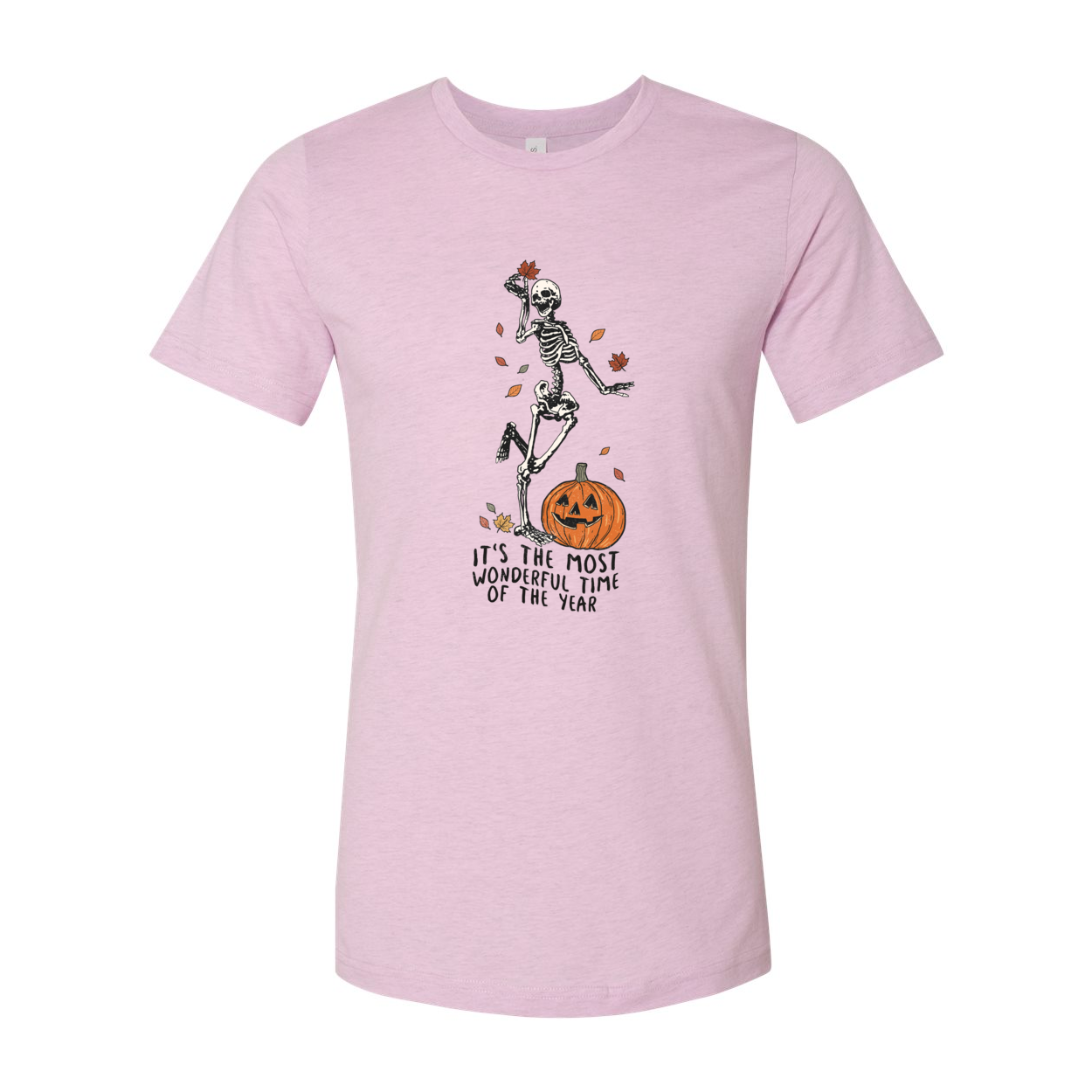 Skeleton Fall Halloween Shirt in various colors, showcasing a fun skeleton design perfect for Halloween celebrations.