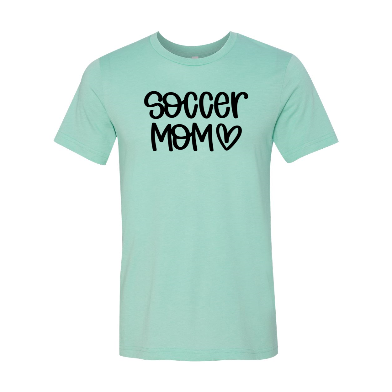 A stylish unisex Soccer Mom Shirt made from soft ring spun cotton, featuring a classic crew neck and available in multiple colors.