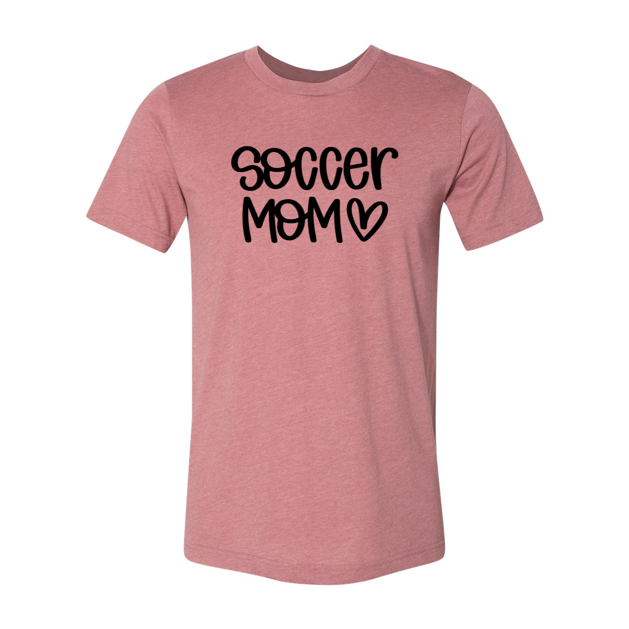 A stylish unisex Soccer Mom Shirt made from soft ring spun cotton, featuring a classic crew neck and available in multiple colors.