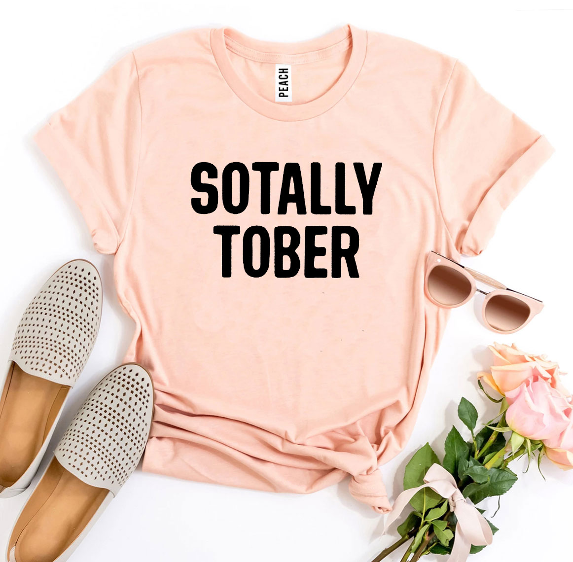 Sotally Tober T-shirt made from premium ring spun cotton with a vibrant flex print design.