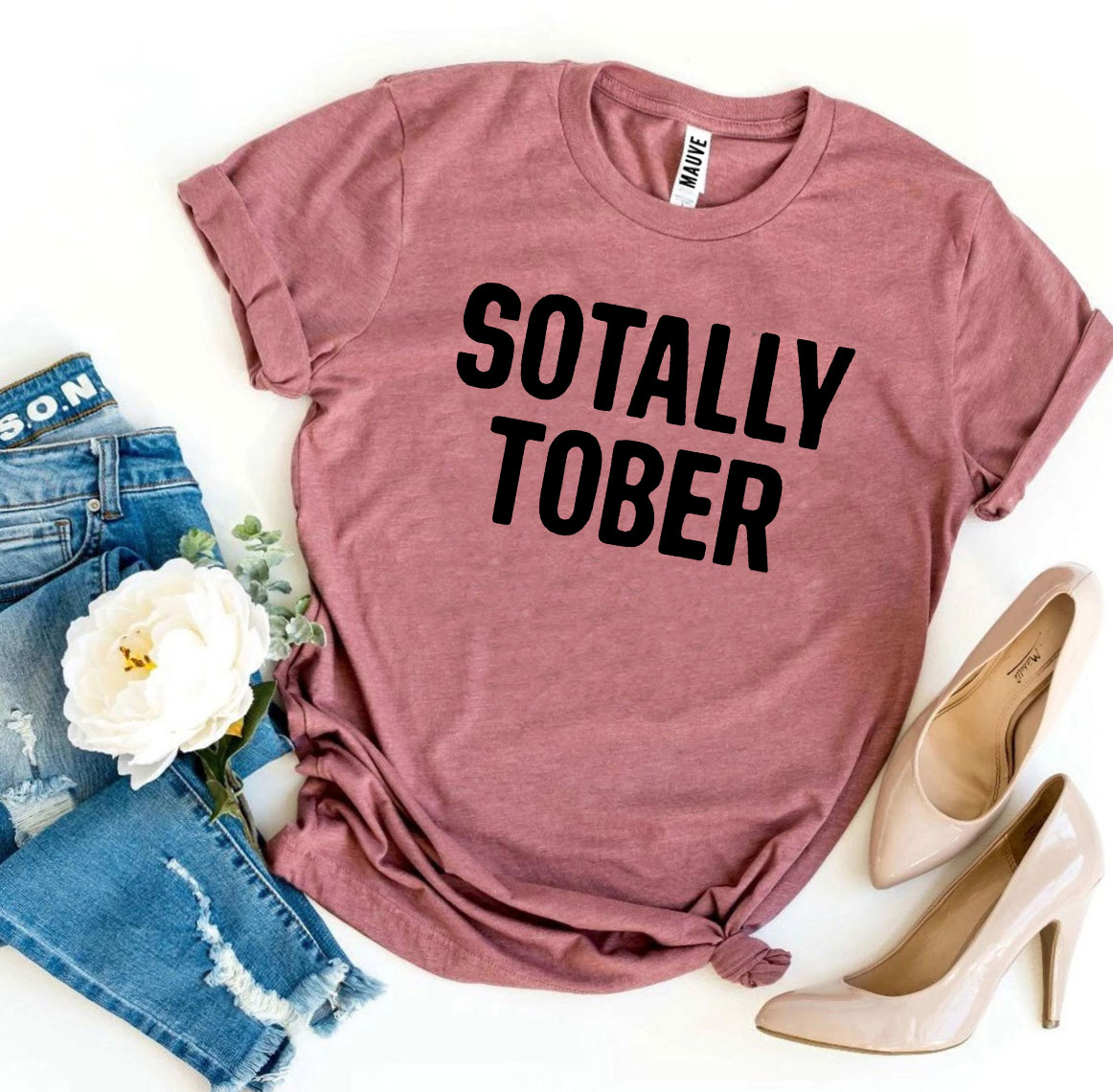 Sotally Tober T-shirt made from premium ring spun cotton with a vibrant flex print design.