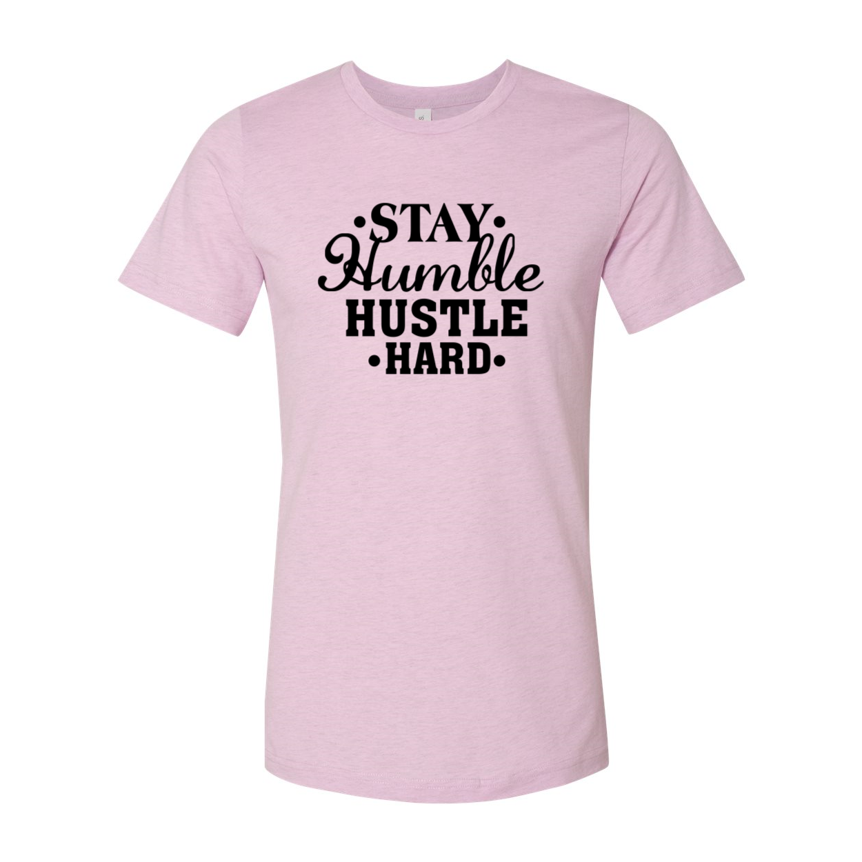 Stay Humble Hustle Hard Shirt in various colors, showcasing its soft fabric and modern fit.